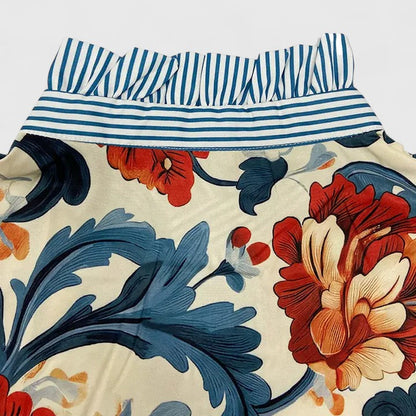 Savannah | Floral Collar Oversized Blouse