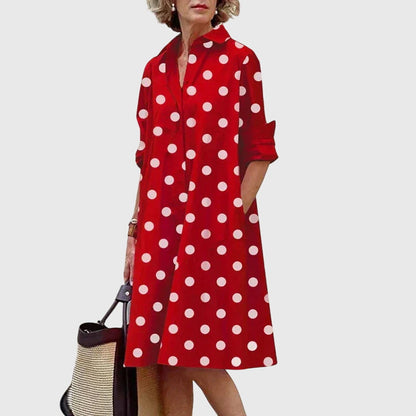 Savannah | Relaxed Flowing Casual Midi Dress With Pockets
