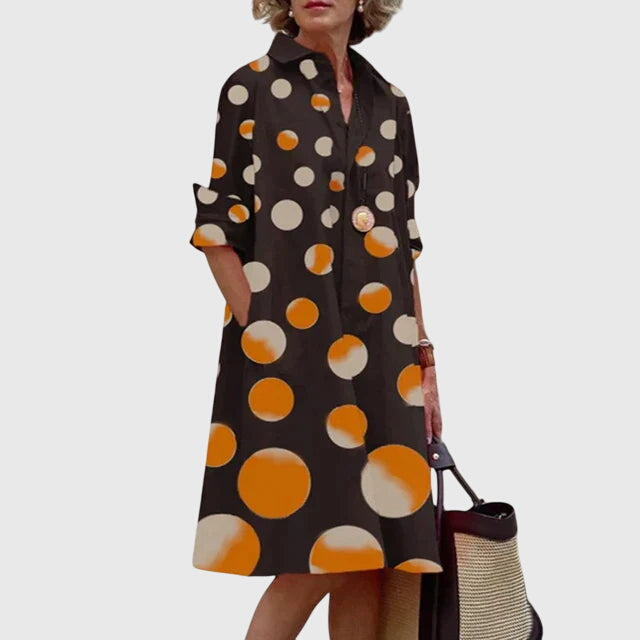 Savannah | Relaxed Flowing Casual Midi Dress With Pockets