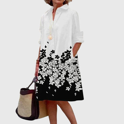 Savannah | Relaxed Flowing Casual Midi Dress With Pockets