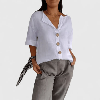 Brooklyn | Elegant Button Front Blouse