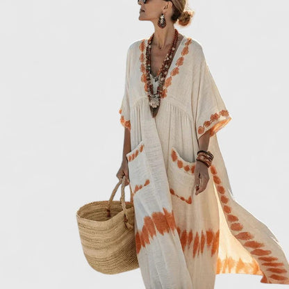 Willow | Oversized Striped Boho Maxi Dress
