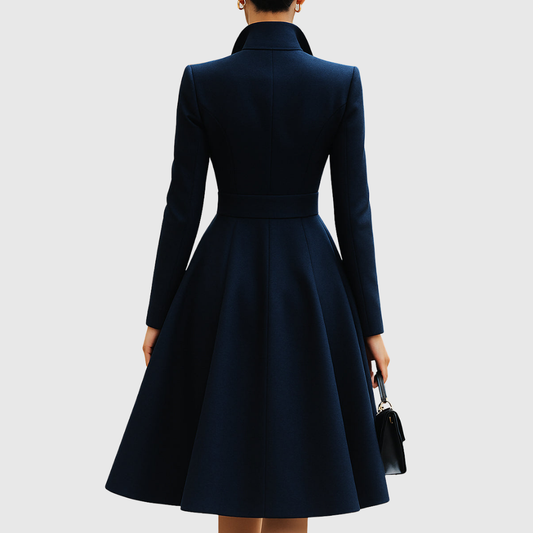 Scarlett | Tailored A-Line Coat Midi Dress
