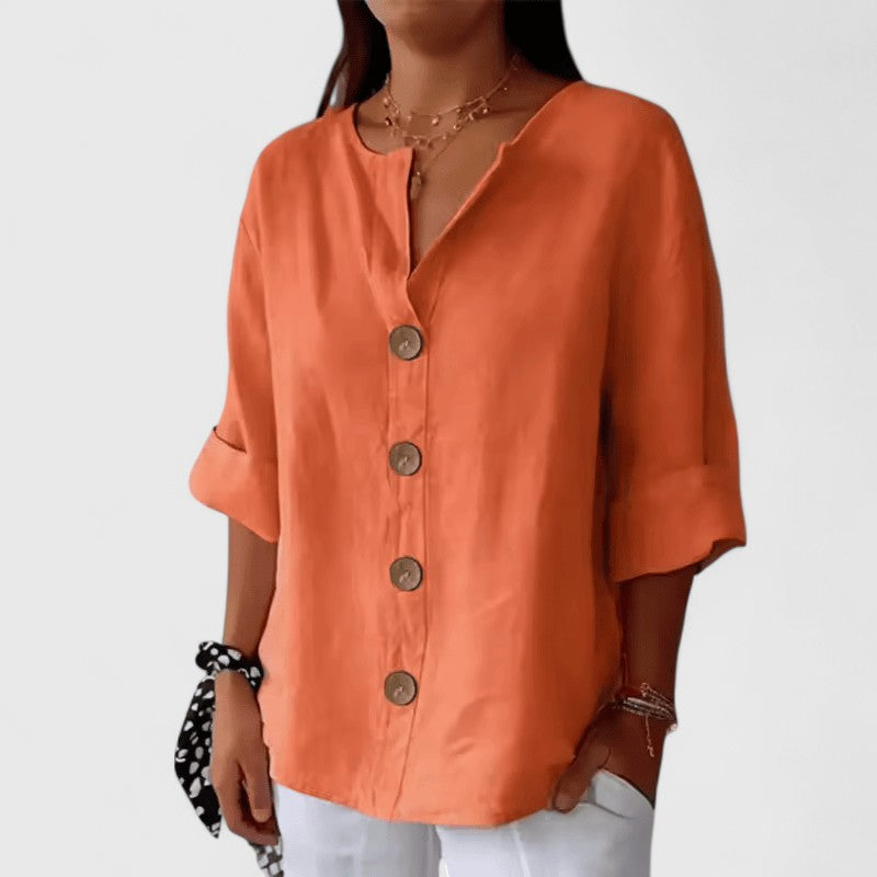 Brooklyn | Elegant Button Front Blouse