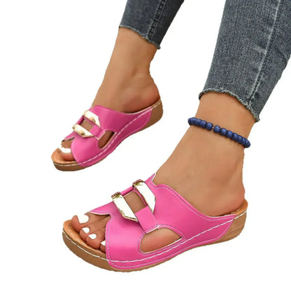 Brooklyn | Orthopedic Wedge Mule Sandals