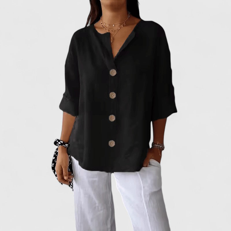 Brooklyn | Elegant Button Front Blouse