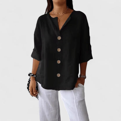 Brooklyn | Elegant Button Front Blouse