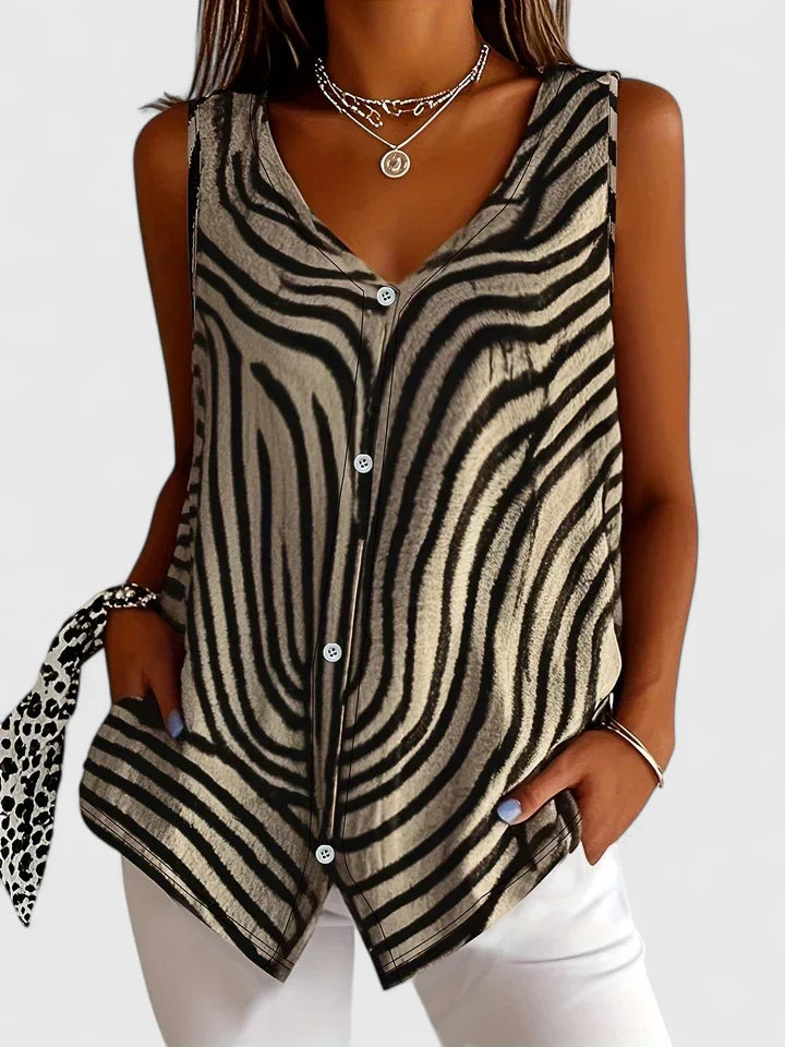 Skylar | Sophisticated Sleeveless Blouse