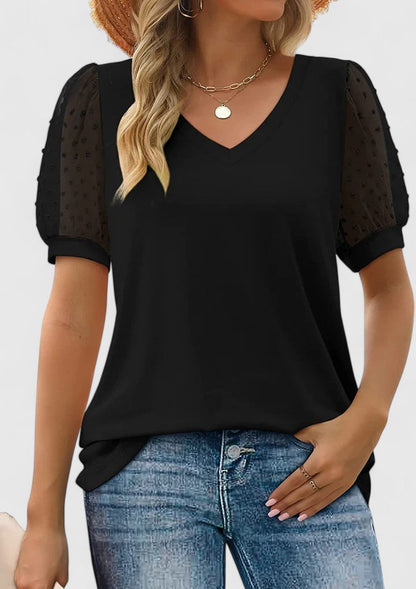 Stella | Elegant V-Neck Top Shirt
