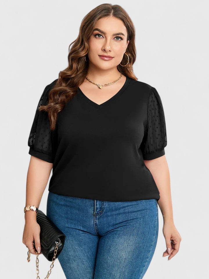 Stella | Elegant V-Neck Top Shirt