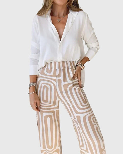 Sydney | Elegant Casual Top and Pants Matching Set