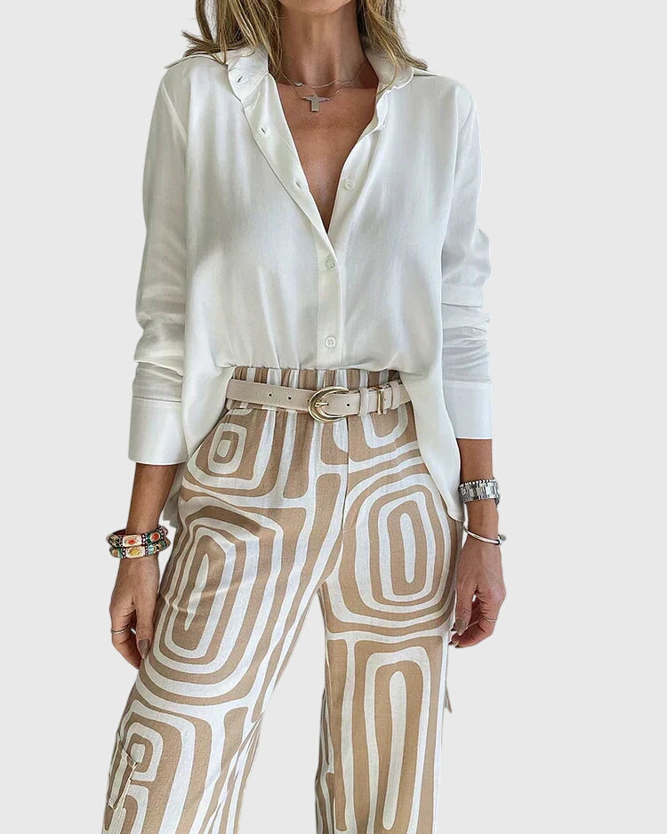 Sydney | Elegant Casual Top and Pants Matching Set