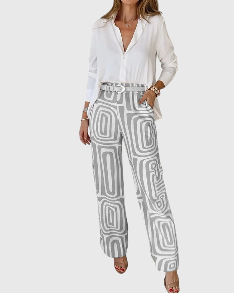Sydney | Elegant Casual Top and Pants Matching Set