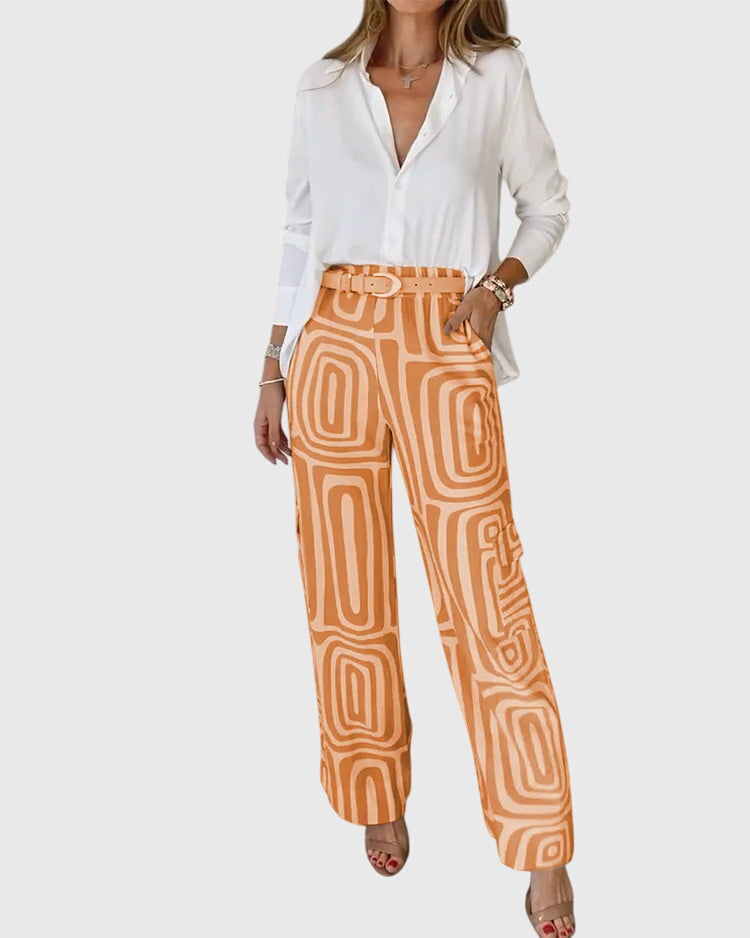 Sydney | Elegant Casual Top and Pants Matching Set