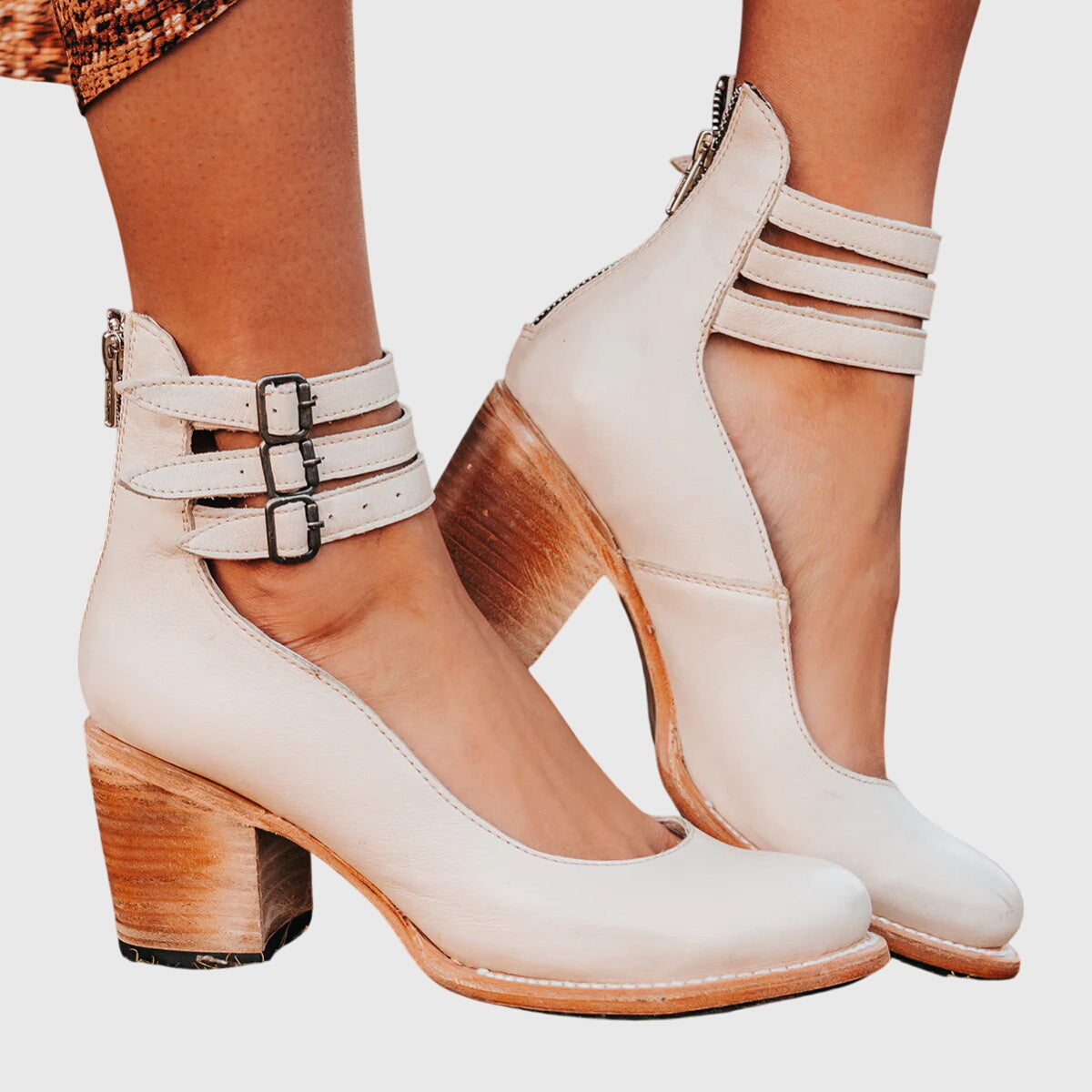 Tara | Comfortable Strappy Platform Heels