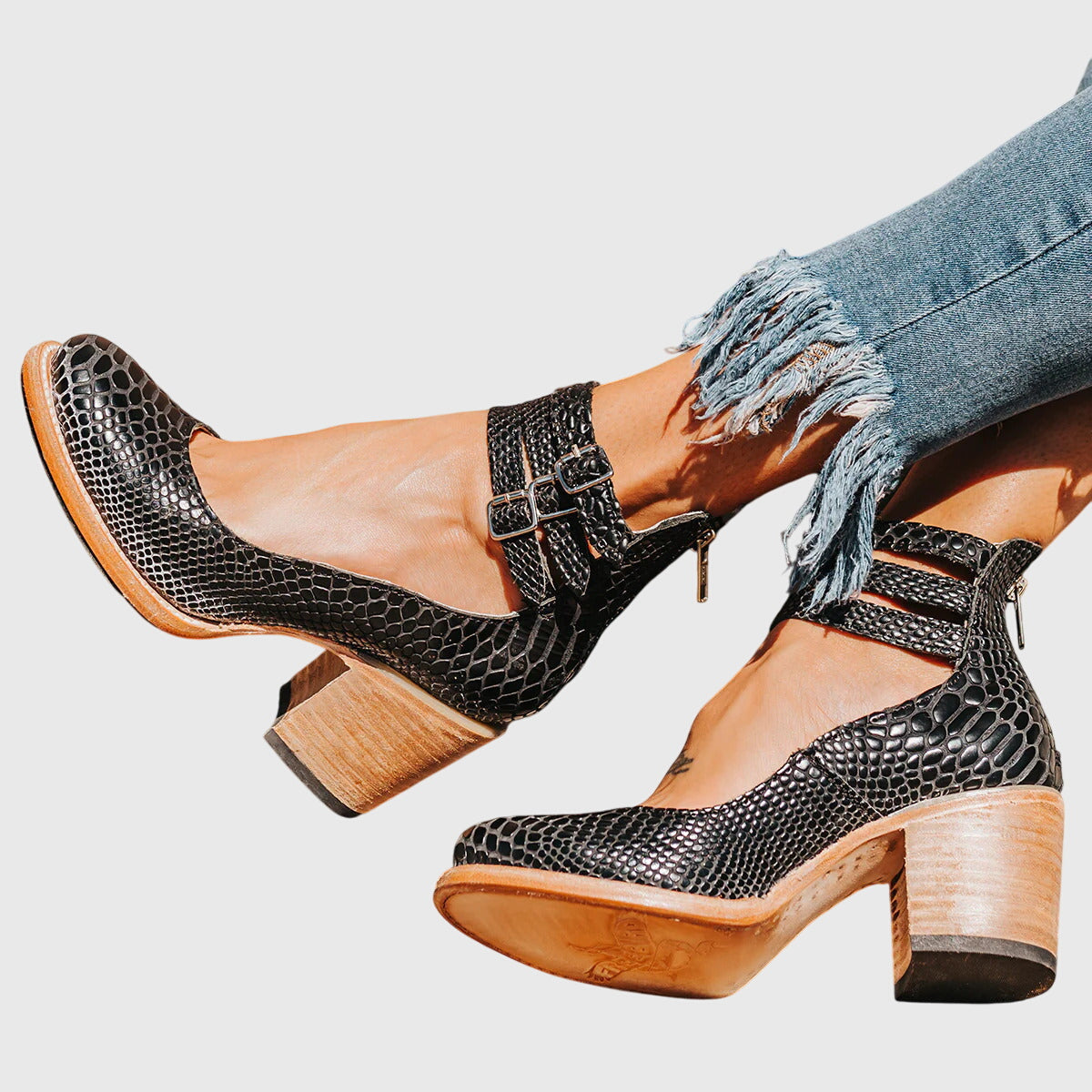 Tara | Comfortable Strappy Platform Heels