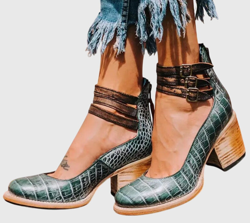 Tara | Comfortable Strappy Platform Heels