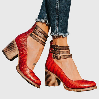 Tara | Comfortable Strappy Platform Heels