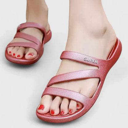Tara | Orthopedic Flat Slide Sandals