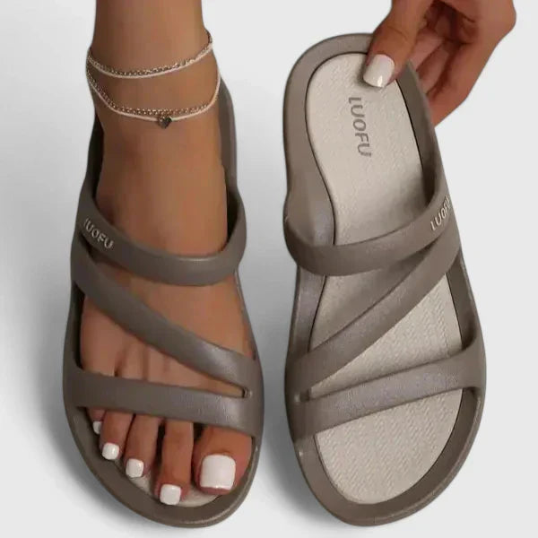 Tara | Orthopedic Flat Slide Sandals