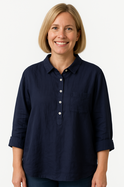 Tessa | Comfortable Collar Blouse Shirt