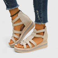 Vera | Orthopedic Gladiator Rhinestone Wedge Sandals
