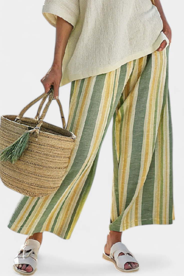 Victoria | Boho Top and Wide Leg Pants Set