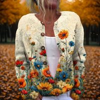 Violet | Floral Cardigan Sweater