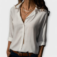 Willow | Classic Button Down Long Sleeve Blouse