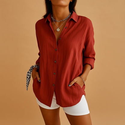Willow | Comfortable Long Sleeve Blouse Shirt