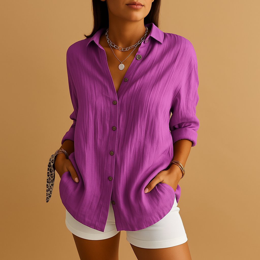 Willow | Comfortable Long Sleeve Blouse Shirt