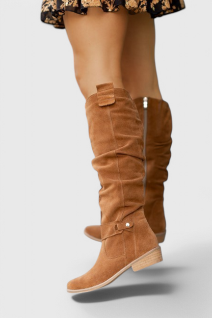 Willow | Slouchy Pointed Toe High Boots