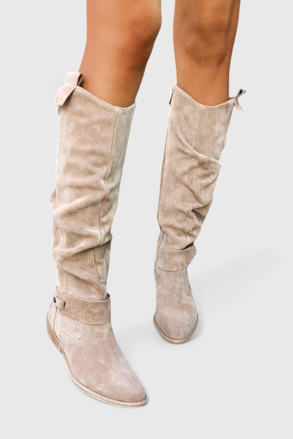 Willow | Slouchy Pointed Toe High Boots