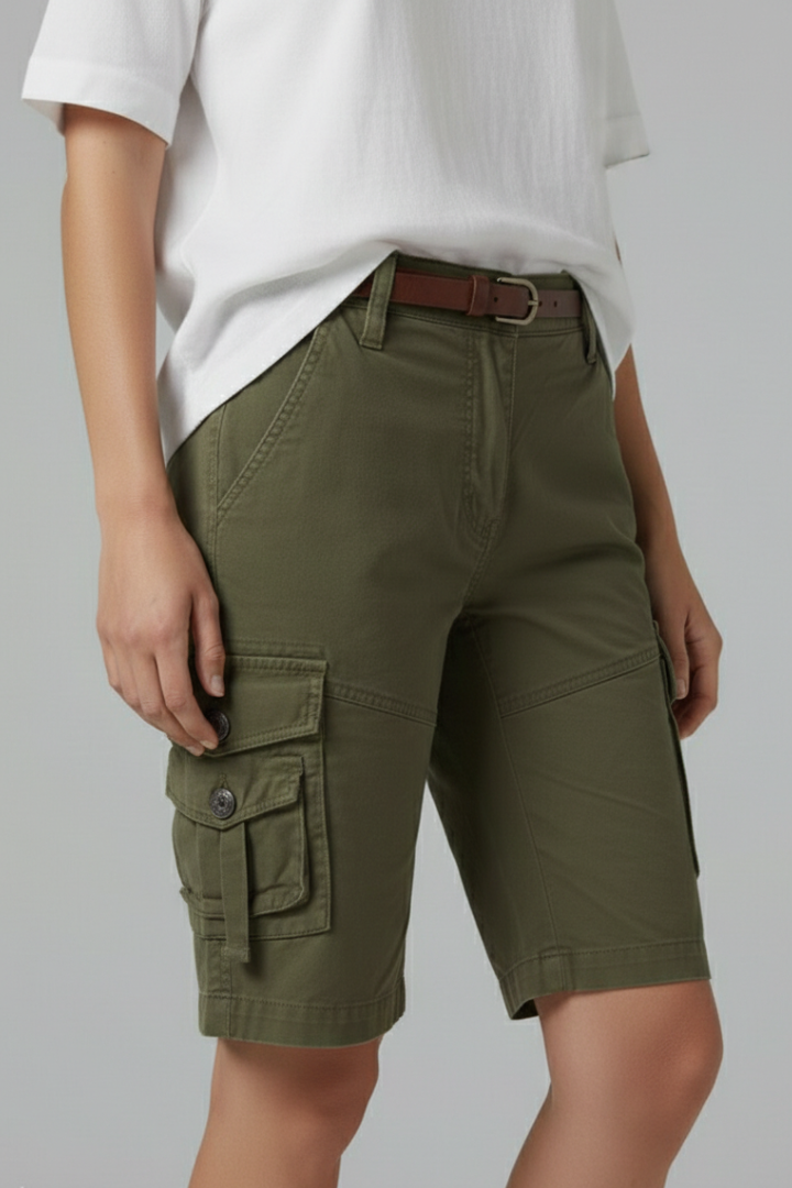 Quinn | Women's Knee Length Cargo Shorts
