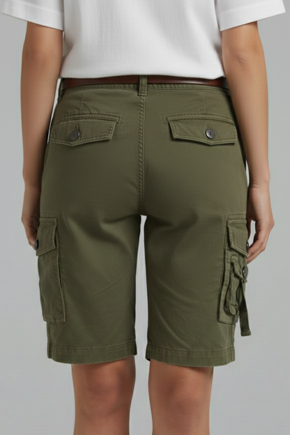 Quinn | Women's Knee Length Cargo Shorts