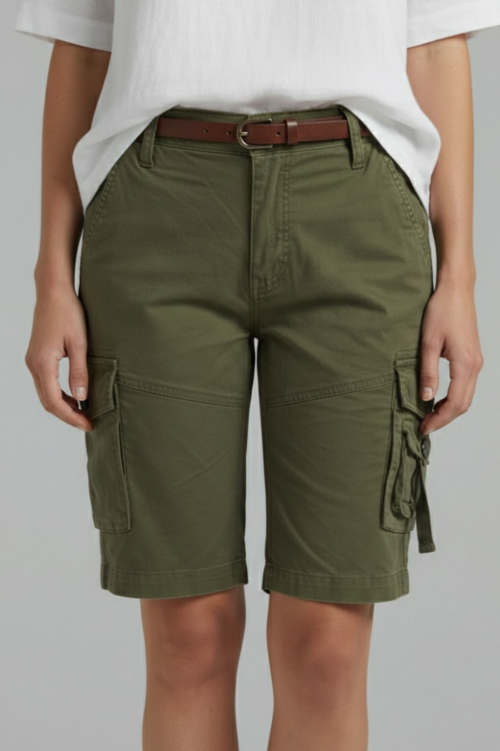 Quinn | Women's Knee Length Cargo Shorts
