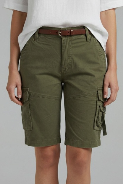 Quinn | Women's Knee Length Cargo Shorts