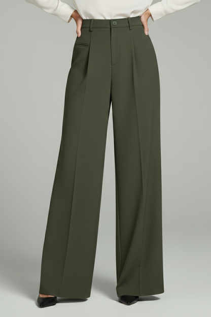 Addison | Elegant Pleated Wide Leg Palazzo Trousers