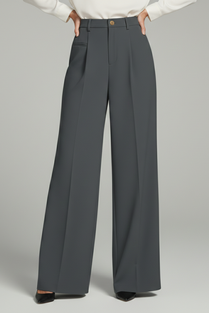 Addison | Elegant Pleated Wide Leg Palazzo Trousers