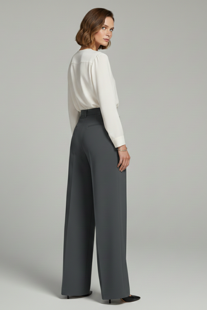 Addison | Elegant Pleated Wide Leg Palazzo Trousers