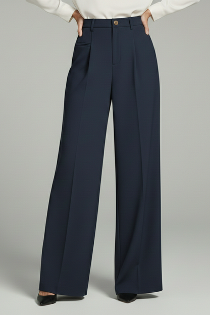 Addison | Elegant Pleated Wide Leg Palazzo Trousers