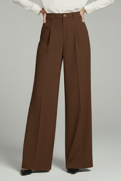 Addison | Elegant Pleated Wide Leg Palazzo Trousers