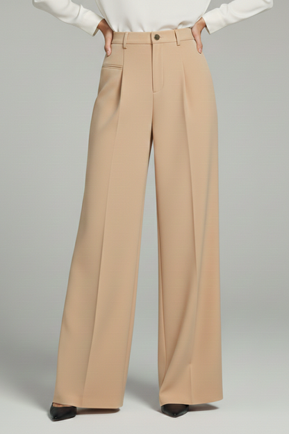 Addison | Elegant Pleated Wide Leg Palazzo Trousers