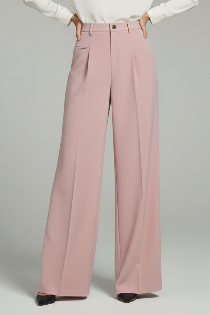 Addison | Elegant Pleated Wide Leg Palazzo Trousers