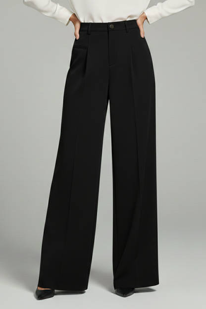 Addison | Elegant Pleated Wide Leg Palazzo Trousers