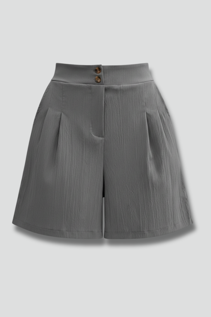 Stella | High Waisted Wide Leg Tailored Shorts