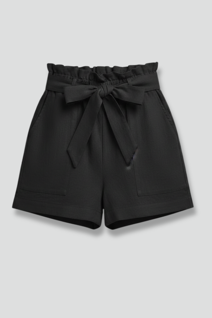 Piper | Elegant Paperbag Tie Waist Shorts