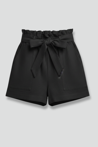 Piper | Elegant Paperbag Tie Waist Shorts