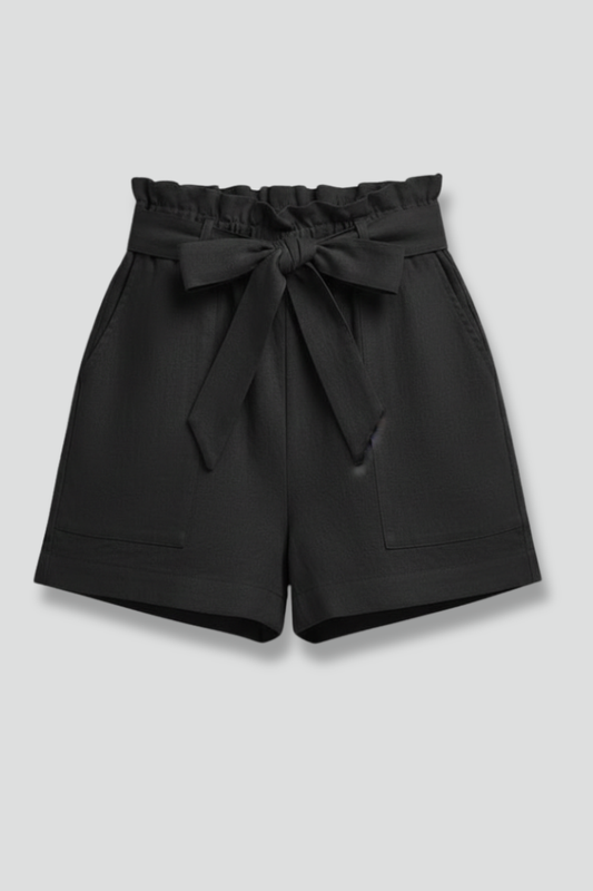 Piper | Elegant Paperbag Tie Waist Shorts