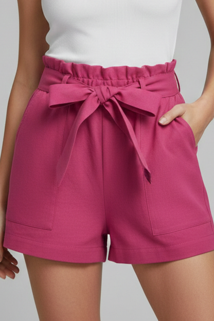 Piper | Elegant Paperbag Tie Waist Shorts